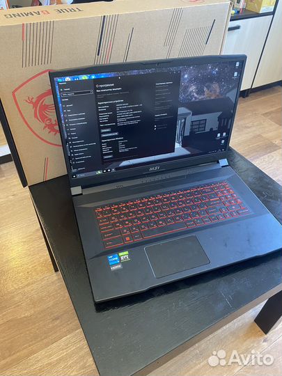 MSI Katana GF76 i512400 3060 мощный игровой