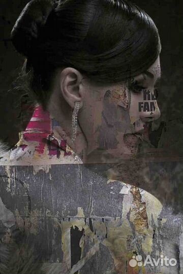 Итальянская картина ART 017. Фактурная штукатурка