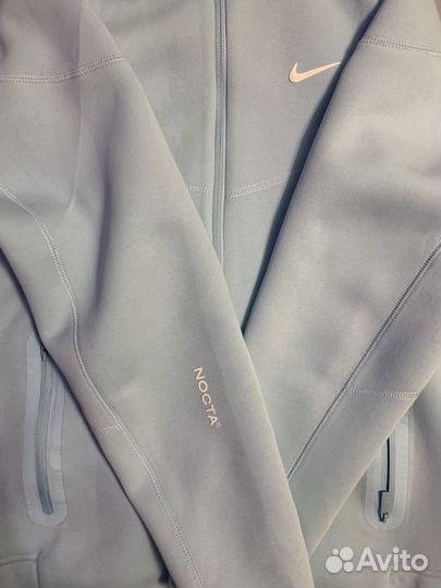 Nike tech fleece nocta голубая L