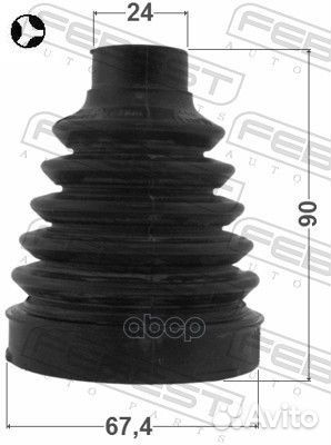 Пыльник шрус внутренний комплект 67.4X90X24 CHE