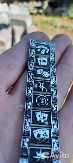 Серебряный браслет для часов