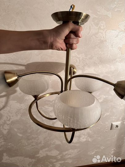 Люстра потолочная бу