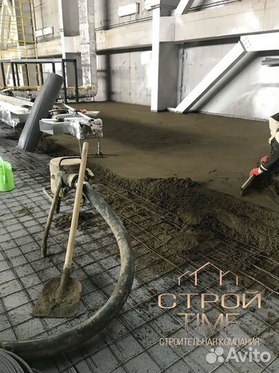 Полусухая стяжка пола под ключ