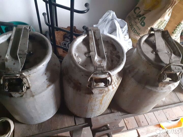 Фляга (бидон) алюминиевая бу