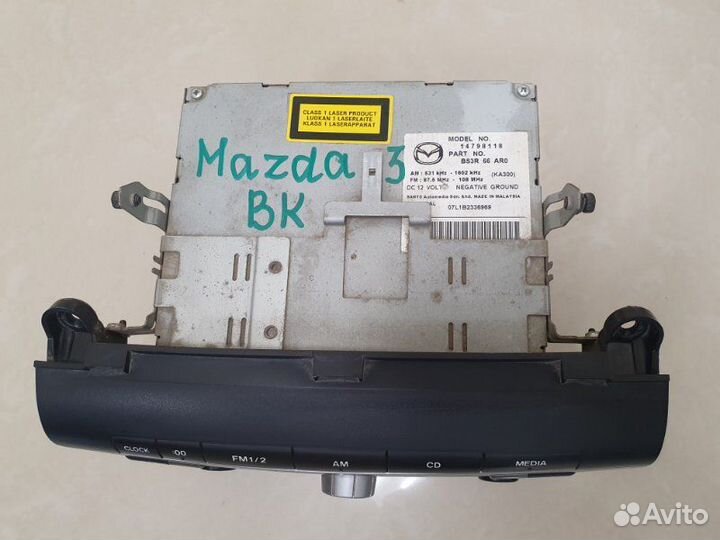 Магнитола штатная Mazda Mazda3 BK Z6 2007