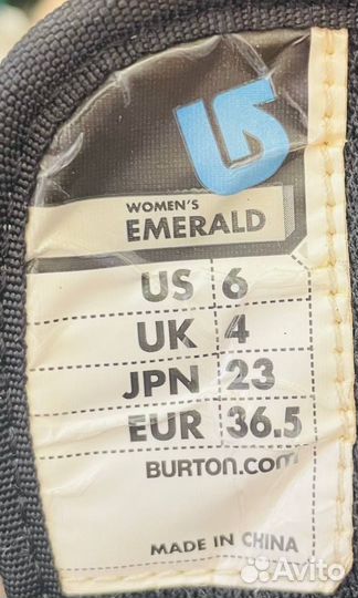 Ботинки для сноуборда Burton Emerald 36,5