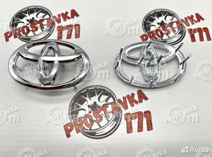 Toyota логтип в руль 65/45мм (хром)
