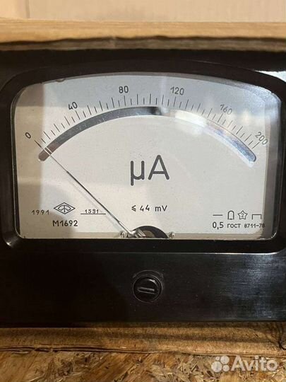 М1692, 91 г.в. 0,5 кл. (пред.изм 0-200 мкА)