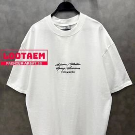 Футболка оверсайз vetements сап на руках