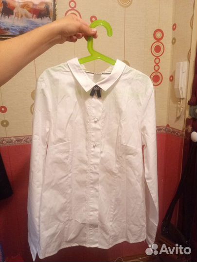 Школьная блузка-рубашка для девочки 158см