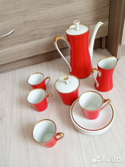 Сервиз кофейный Volhstedt фарфор из ГДР