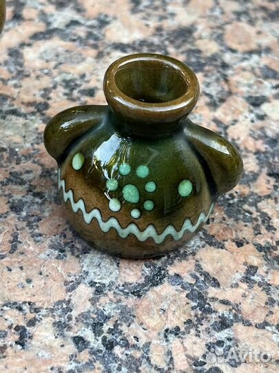 Миниатюрные глиняные сосуды кувшины раритет