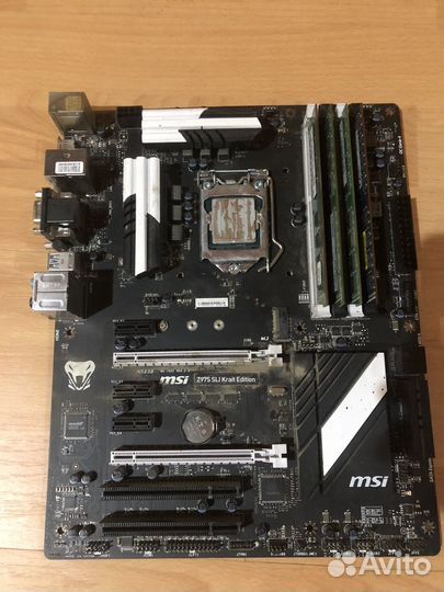 Msi z97 crait edition + intel i5 4590 + озу 12гб
