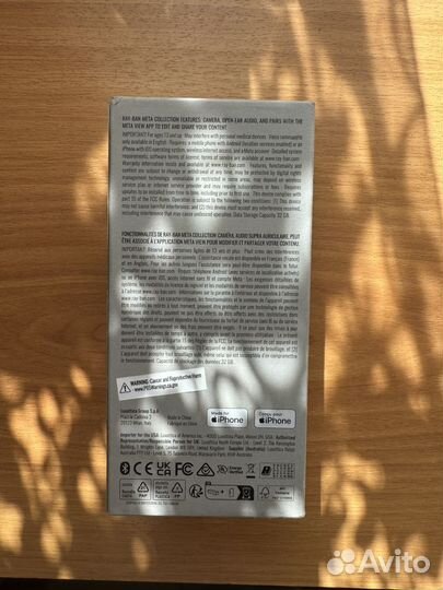 Очки Rayban Wayfarer умные / прозрачные