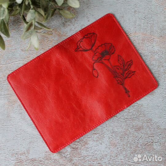 Обложка кожаная на паспорт 