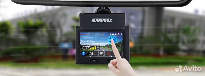 Видеорегистратор 3в1, MaruBox M700R, GPS радар-дет