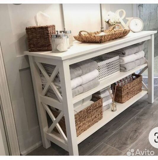 Стеллажи консоли банкетки