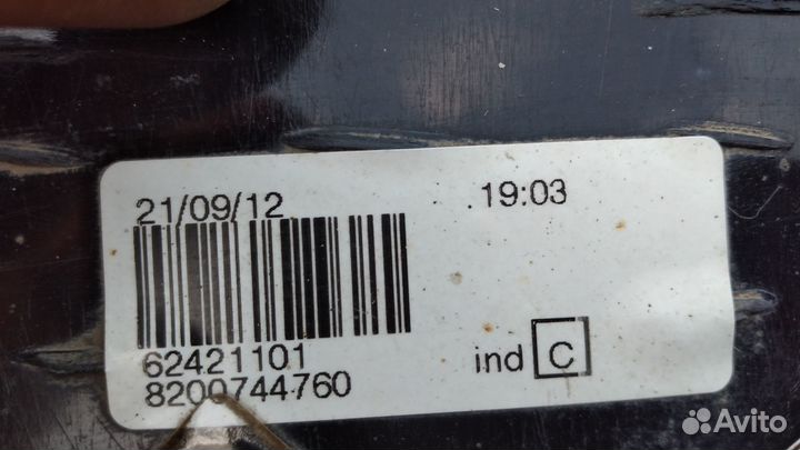 Задний фонарь левый Renault Logan фаза2 8200744760