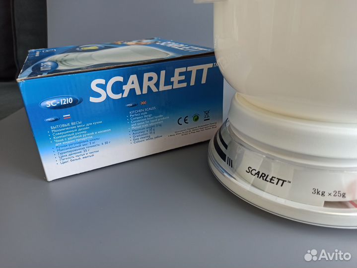 Новые весы кухонные с чашей Scarlett SC 1210
