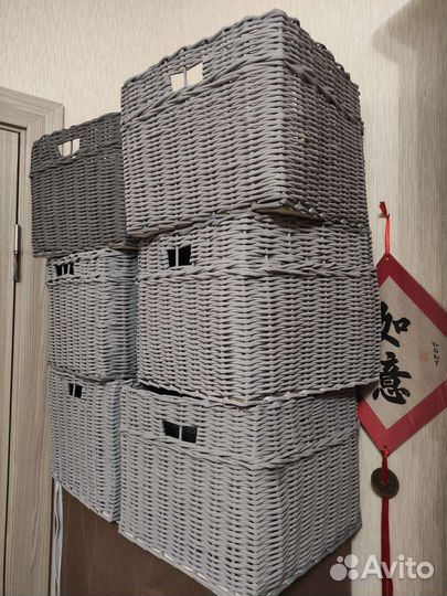 Корзинки из бумажной лозы