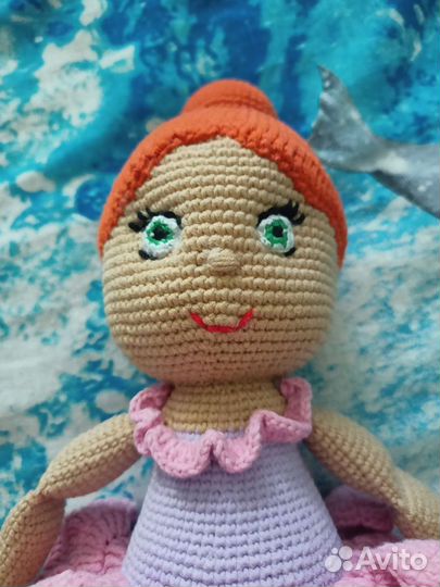 Кукла-балерина амигуруми