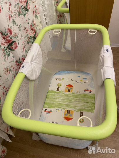 Манеж Cam салатовый