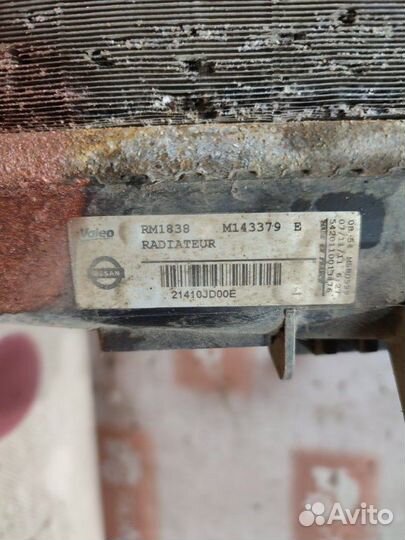 Радиатор двс Nissan Qashqai J10 HR16 2011