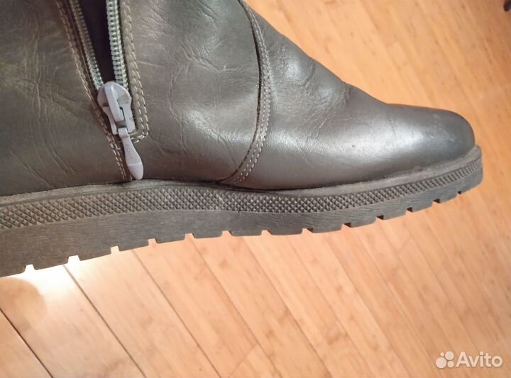 Зимние ботинки новые, натуральные кожа и мех