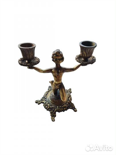 Подсвечник на две свечи. Индия