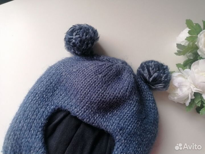 Шапка шлем для мальчика 46 48