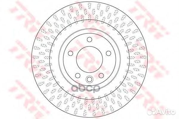 Диск тормозной зад DF6528S TRW