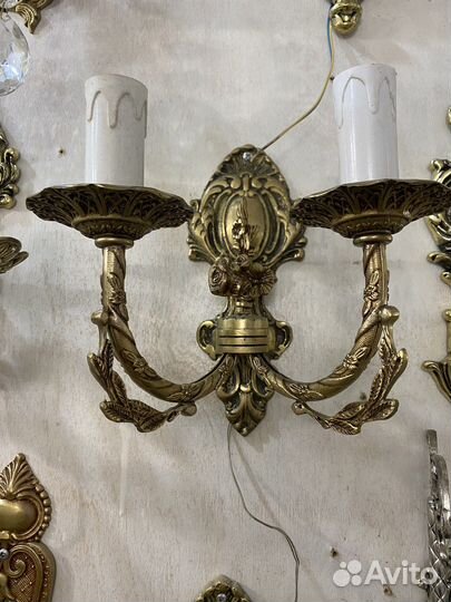 Настенный светильник бра бронза