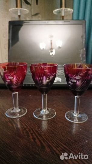 Хрустальные фужеры, рюмки СССР