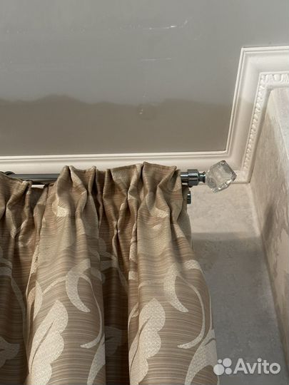 Шторы и тюль с карнизом