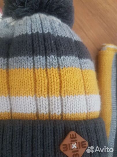 Комплект шапка и шарф для мальчика