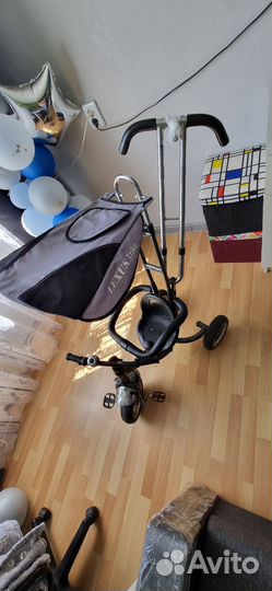 Детский велосипед с ручкой бу