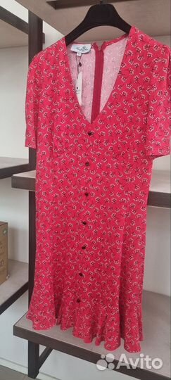 Платье летнее красное