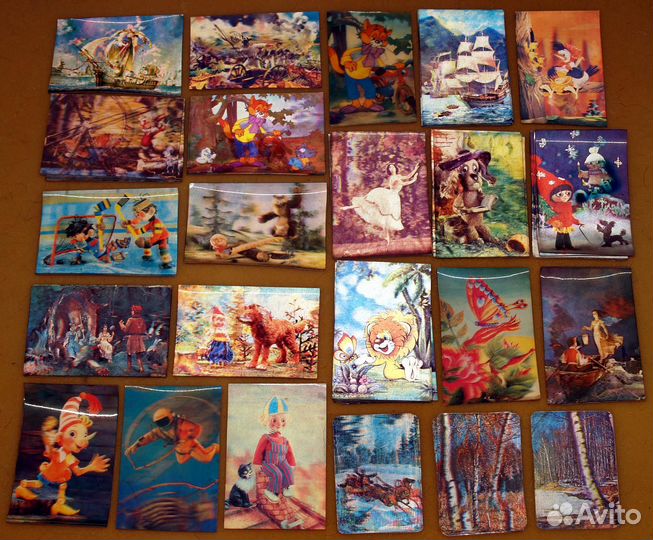 Стерео и объемные календари переливашки СССР