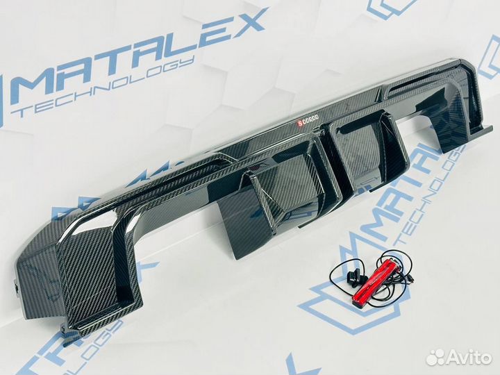 Диффузор BMW G80 M3 G81 G82 M4 G83 в SQ-стиле