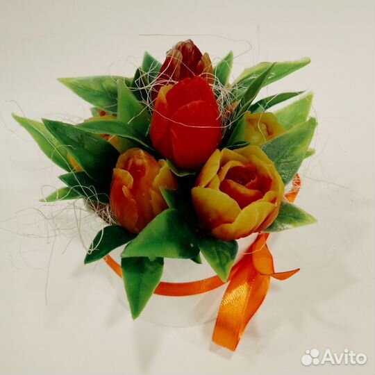 Букет цветов из мыла