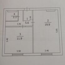 Комната 39,2 м² в 2-к., 3/9 эт.