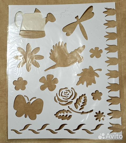 Трафареты для детей 4 штуки разных