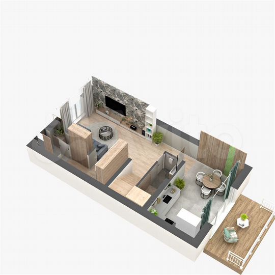 Дом 114,2 м² на участке 2 сот.