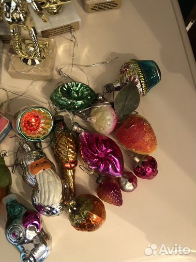 Ёлочные игрушки СССР хлопушка винтаж