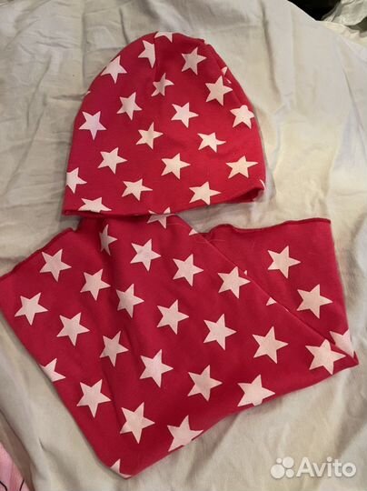 Комплект шапка+снуд для девочки