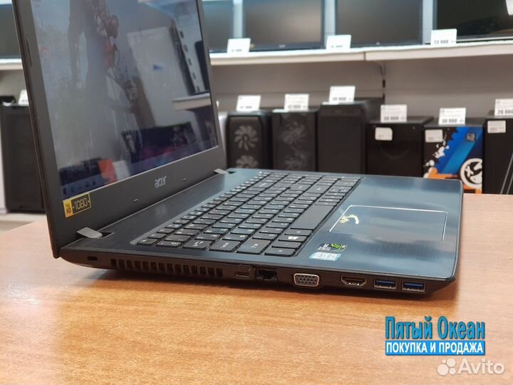 Игровой ноутбук Acer FHD, Core i5 6200U, GTX 950M