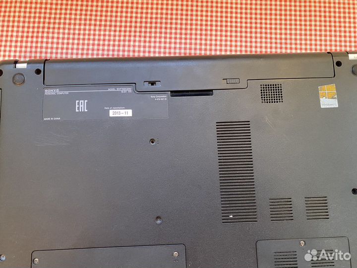 Ноутбук sony vaio