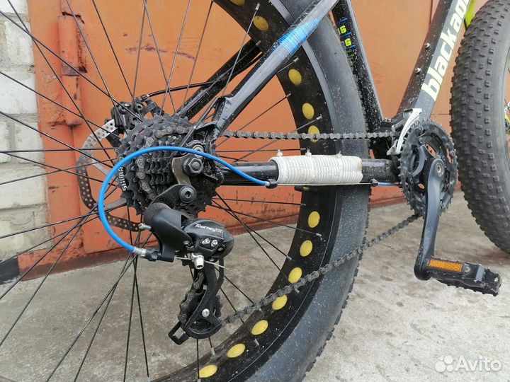 Велосипед fatbike Black aqua