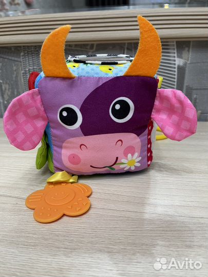 Развивающий мягкий кубик + перчатка театр