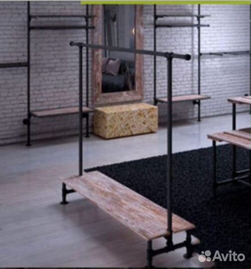 Рейлы для одежды лофт серия Fit